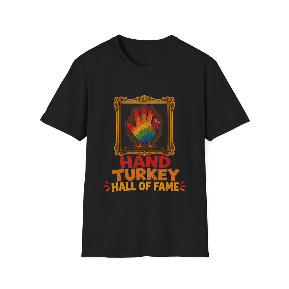 Hand Turkey Hall of Fame Thanksgiving Tee