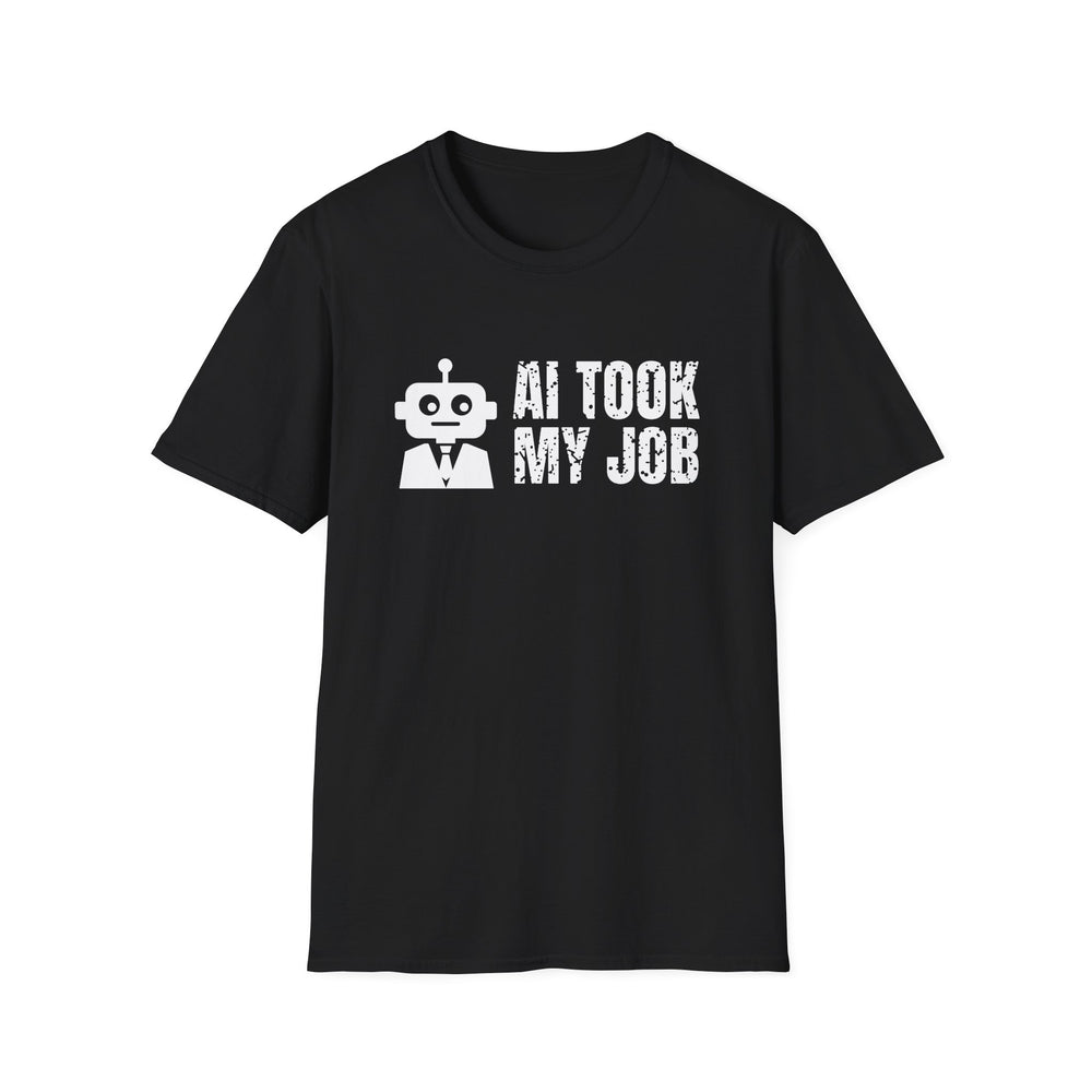 AI Took My Job White Ink Tee