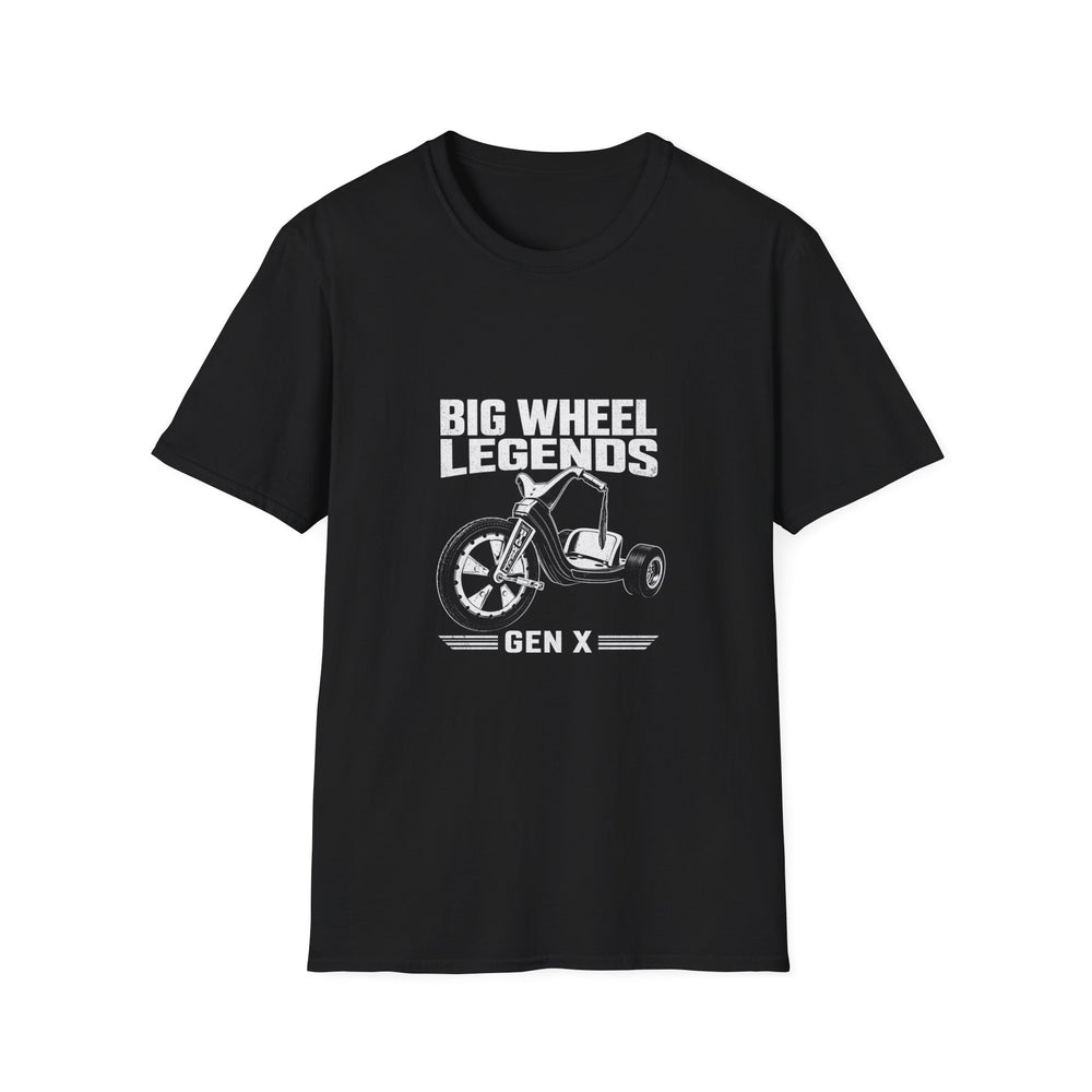 T-Shirt — "Gen X — Big Wheel Legends" Tee (White Ink)