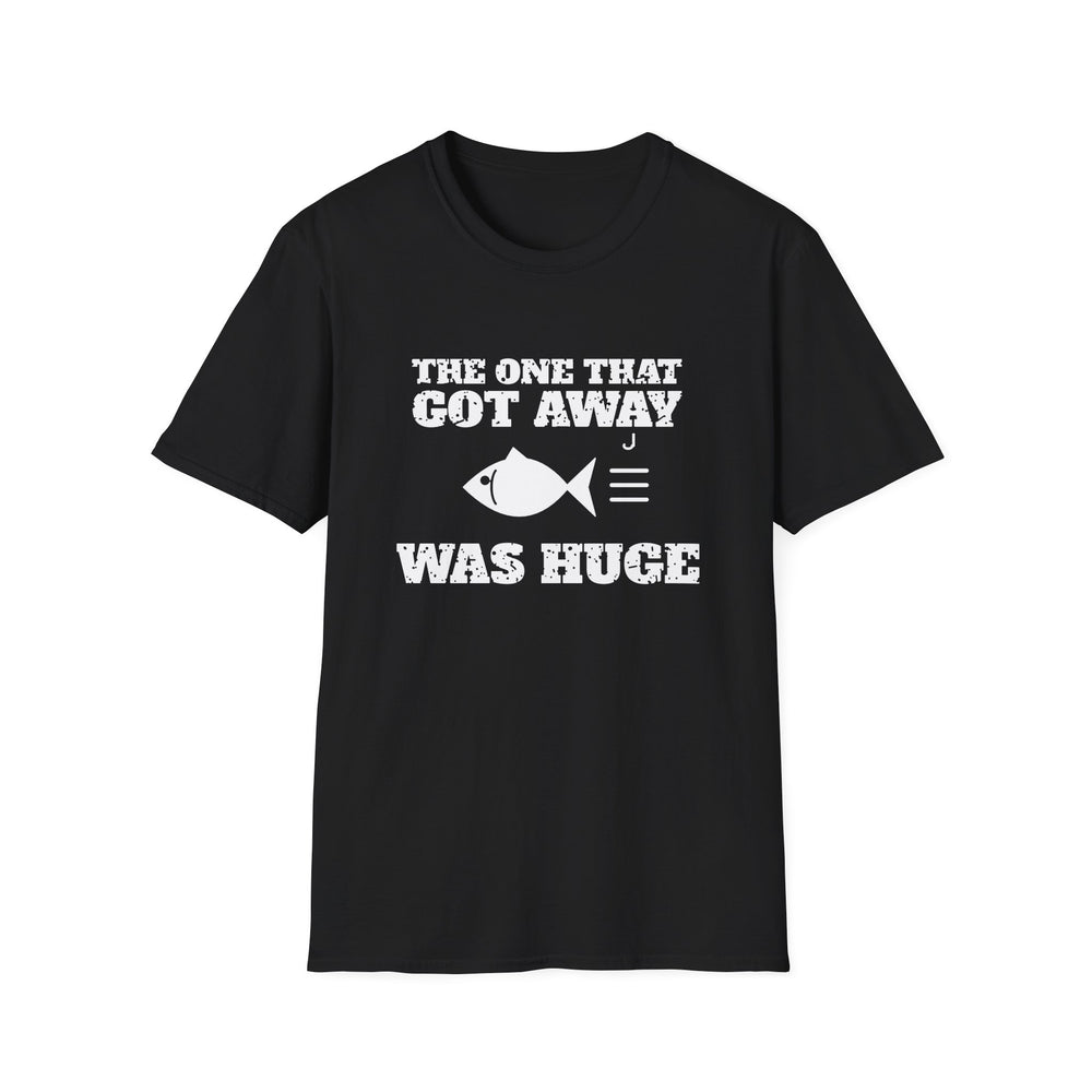 The One That Got Away Was Huge White Ink Tee