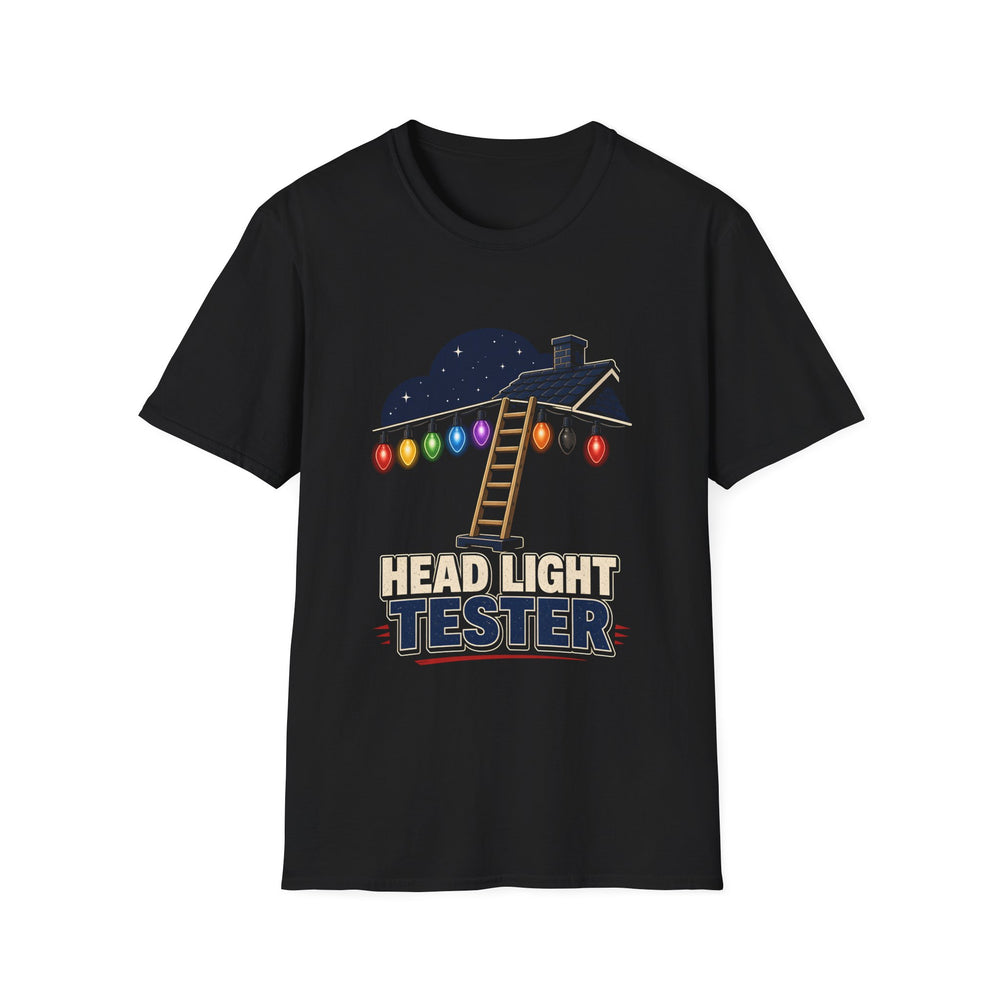 Head Light Tester Funny Christmas Tee