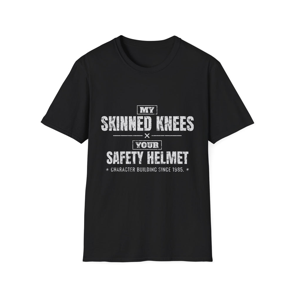 My Skinned Knees Your Safety Helmet Tee (White Ink)
