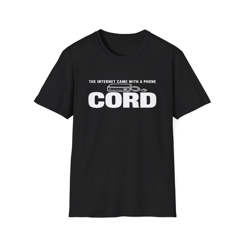 The Internet Came With a Phone Cord Tee (White Ink)