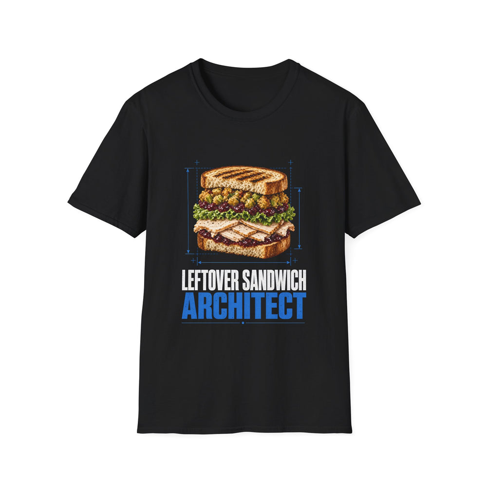 Leftover Sandwich Architect Funny Thanksgiving Tee
