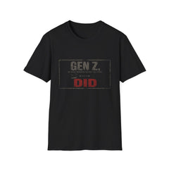 T-Shirt — "Gen Z — We Made Memories Before the Cloud Did" Pre-Cloud Memories Tee