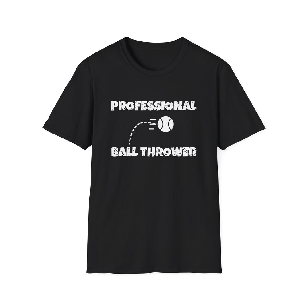 Professional Ball Thrower White Ink Tee