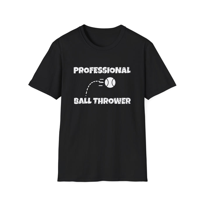 Professional Ball Thrower White Ink Tee