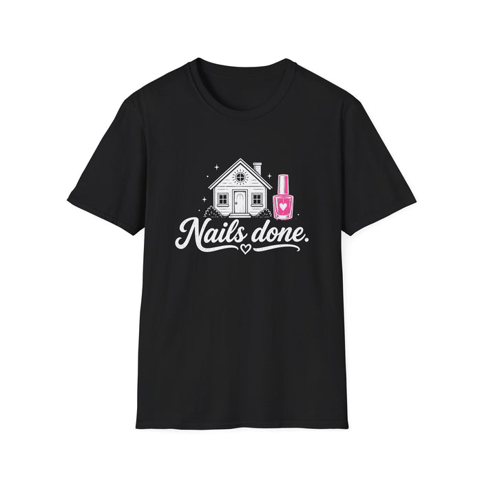 Nails Done Tee - front flat mockup