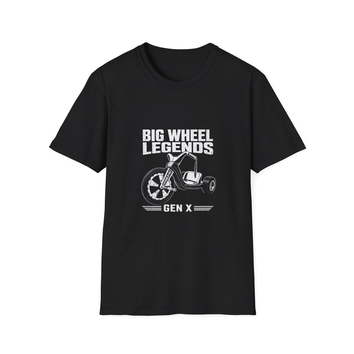 T-Shirt — "Gen X — Big Wheel Legends" Tee (White Ink)