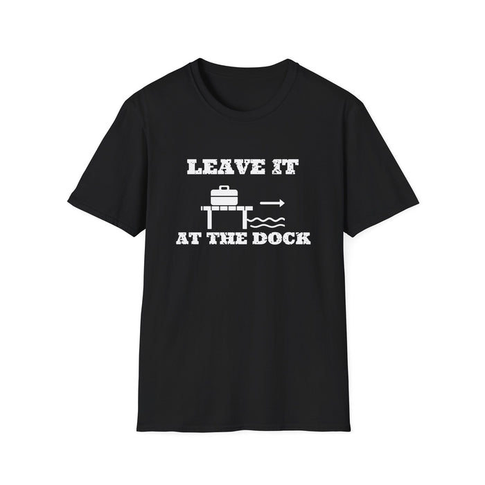 Leave It At The Dock White Ink Tee