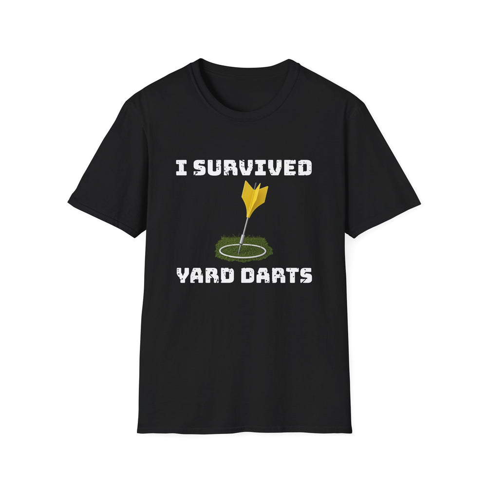 I Survived Yard Darts tee, front