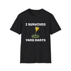 I Survived Yard Darts tee, front