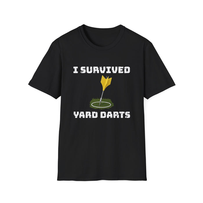 I Survived Yard Darts tee, front