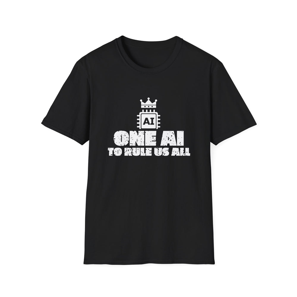 One AI To Rule Us All White Ink Tee