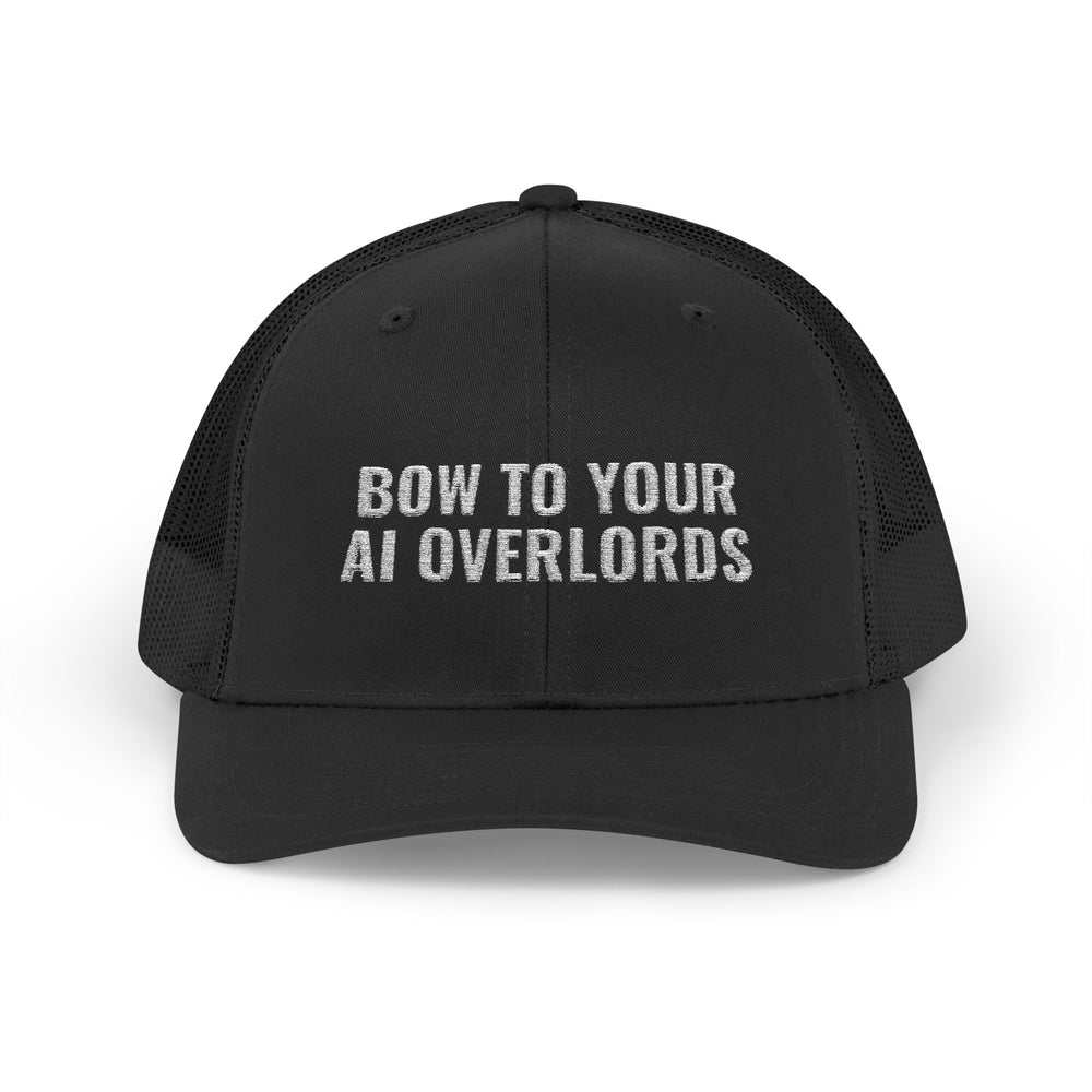 Bow To Your AI Overlords Embroidered Trucker Hat