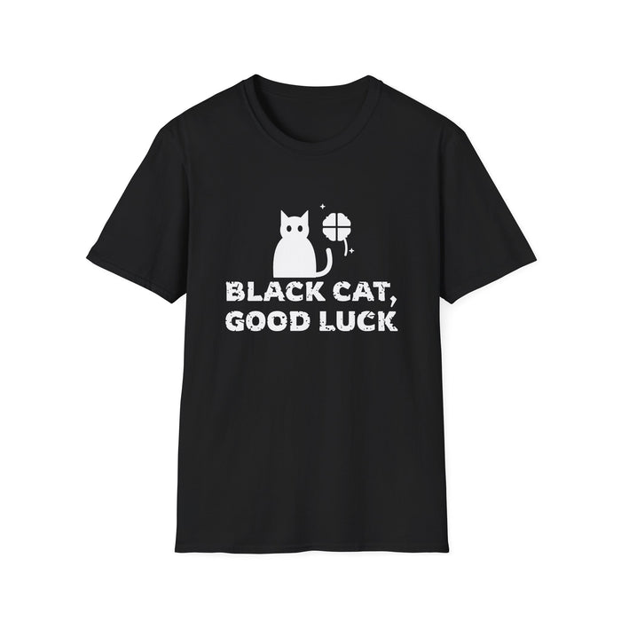 Black Cat, Good Luck White Ink Tee