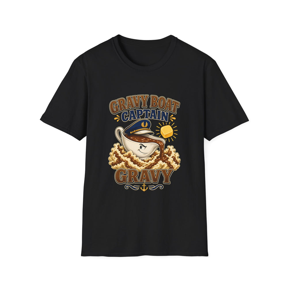 Gravy Boat Captain Funny Thanksgiving Tee