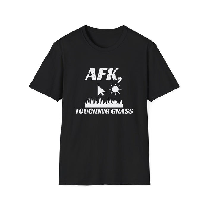 AFK, Touching Grass White Ink Tee