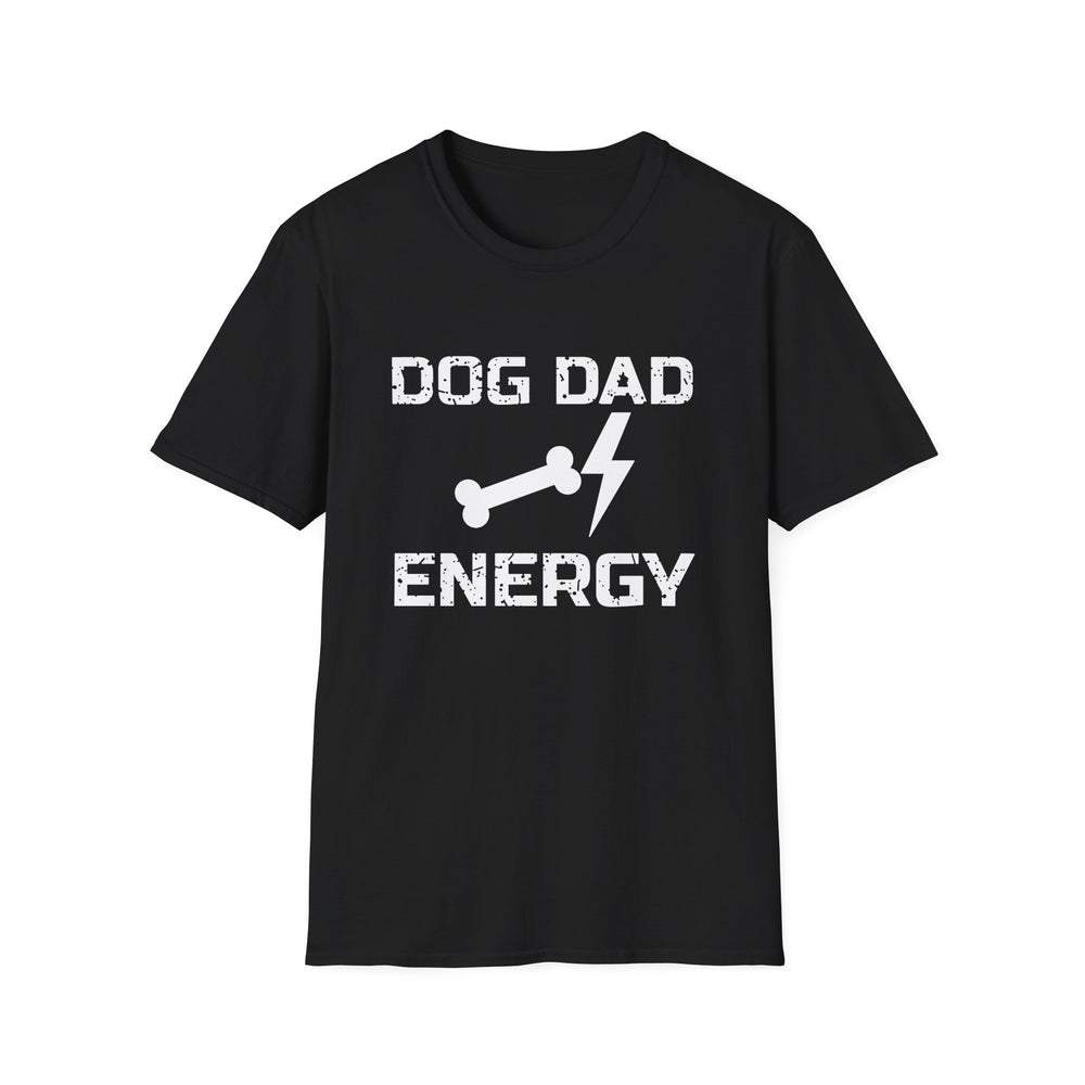 Dog Dad Energy White Ink Tee