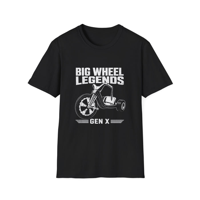 T-Shirt — "Gen X — Big Wheel Legends" Tee (White Ink)