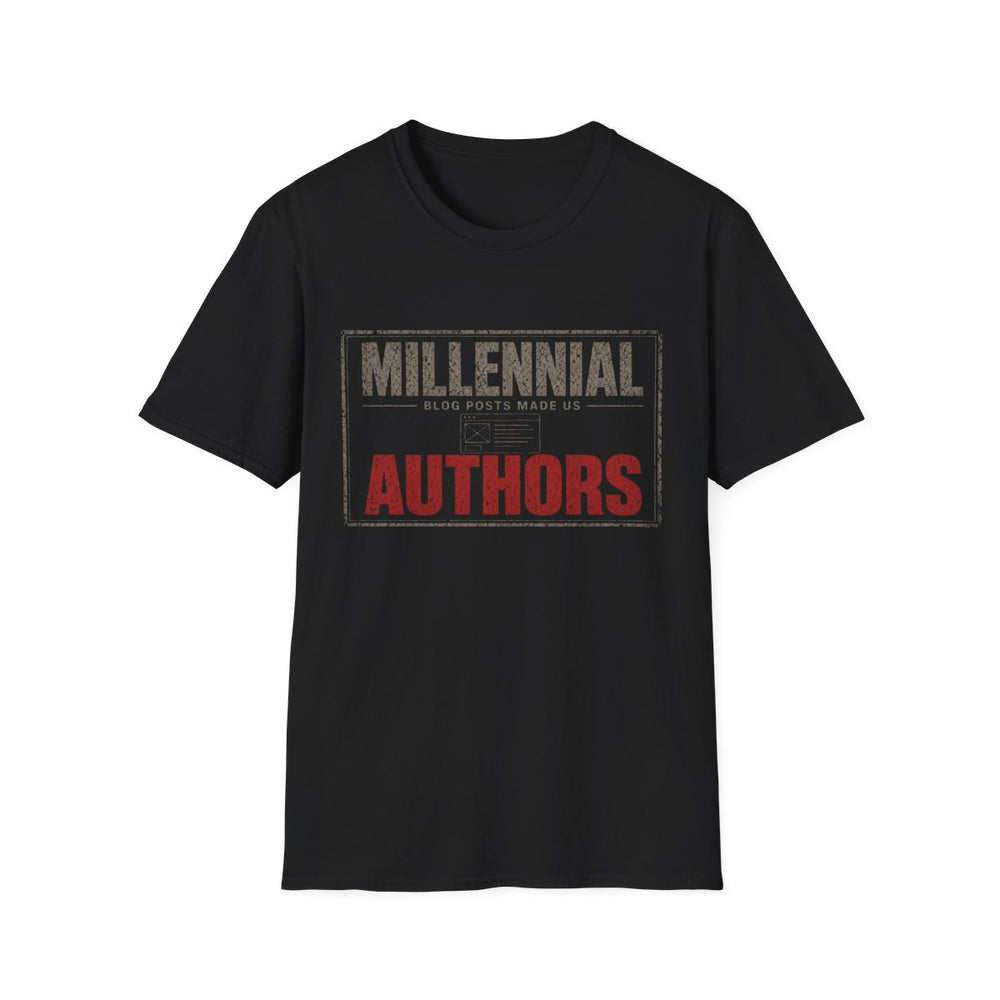 T-Shirt — "Millennial — Blog Posts Made Us Authors" Blog Author Tee