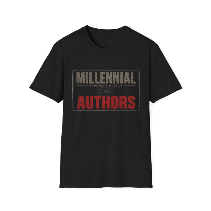 T-Shirt — "Millennial — Blog Posts Made Us Authors" Blog Author Tee